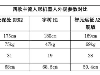 主流人形机器人大PK，户外工业场景首选云深处DR02