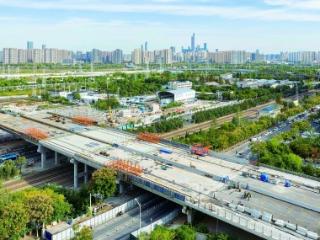 岱山中路北延工程 涉铁段全线架通