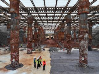 圭峰大道下穿南昌西站工程框架桥顶进施工开始