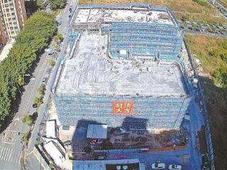 马銮湾新城孚中央幼儿园主体结构封顶 规模为18个班