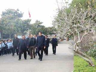 莒南县关工委到莒南六小实地调研指导