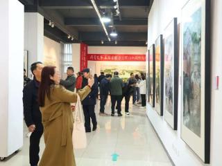 吉文明山水画作品展在北京举办
