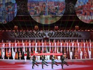 临沂职业学院学子刘玉琛担任第十五届全国运动会执旗手