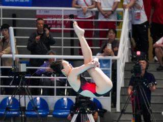 全运会女子三米板决赛精彩瞬间