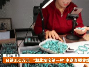 日销350万！“湖北淘宝第一村”电商直播业绩喜人