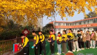 枣庄市市中区光明路街道东山阴小学开展“秋叶心语・时光信箱”户外心理活动