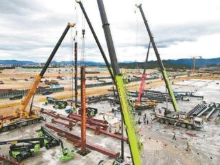 厦门高性能锂电池基地项目进入钢结构施工阶段