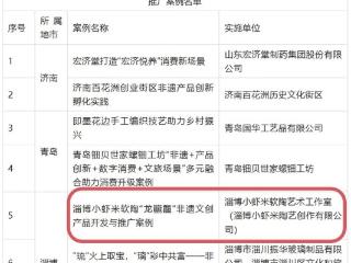 淄博小虾米陶艺成功入选2025山东省非遗助力消费推广案例