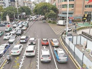 车道灵活配置 镇海路第一医院段交通改善显著