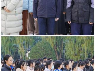 济南市莱芜第一中学：晨光映国旗 感恩暖校园