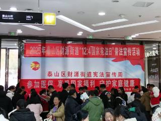 财源街道开展“宪法日”医保政策宣传活动