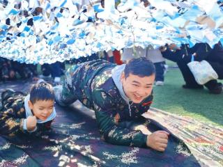 迷彩萌娃勇闯关 沙湖幼儿园亲子运动会解锁成长新方式