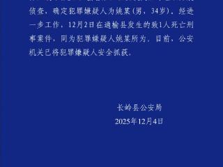 吉林省松原市长岭县刑事案件犯罪嫌疑人已抓获