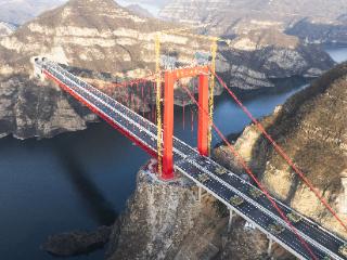 通车进入倒计时！济新高速黄河三峡大桥完成荷载试验