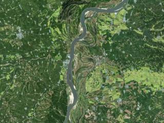 “吉林一号”卫星新闻｜60万米高空俯瞰吉水蜿蜒绘冬韵！