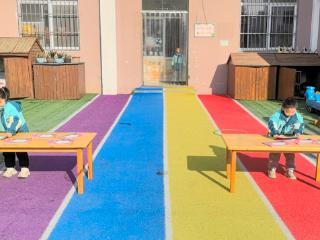 “护苗绿书签”护航伴成长 泰山区徐家楼街道宅子村联合幼儿园自理大赛展风采