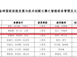 山东服装职业学院学生荣获2025一带一路暨金砖国家技能发展与技术创新大赛智能财务管理及大数据应用技能赛项三等奖