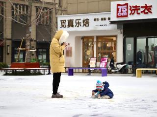 【大河网景】郑州今冬初雪温柔抵达，你听到雪落的声音了吗？