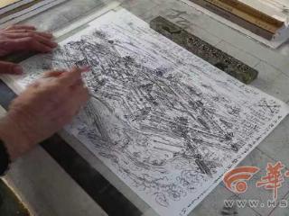 西安市鄠邑人聂养勋手绘地图重现明代鄠县盛景