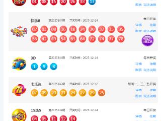 12月14日福彩中奖号码