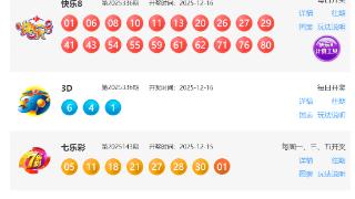 12月16日福彩中奖号码(图1)