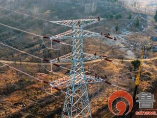 枣庄南部电网加强220千伏线路工程竣工送电