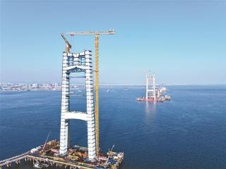 厦金大桥厦门段 海中炼就“毫米级”建设精度