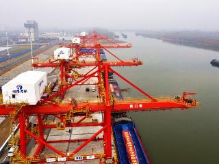 河南内河航运“新旗舰”来了！周口港中心港区中心作业区开港