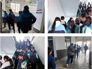 临沂汪沟第一中学开展12月住宿生消防应急疏散演练