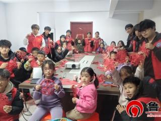 【文化社区建设】德州天衢新区宋官屯街道滨河社区开展“剪纸迎元旦·非遗伴成长”青少年手工活动