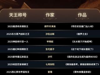 安徽亳州90后作家渔雪入选阅文2025“十二天王”