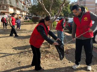 淞渔社区开展“洁净家园”志愿服务活动