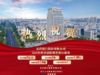 东营银行科创债券成功发行