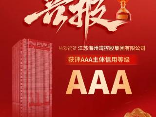 喜报！海州湾控股集团获主体信用AAA评级