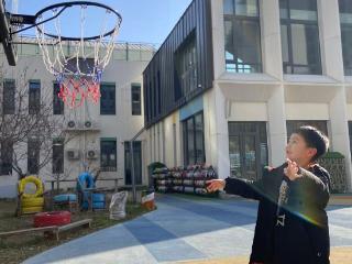 石家庄市长安区第十二幼儿园开展日常篮球体能课