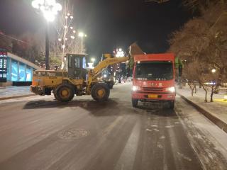 长春主次街路降雪基本清理完毕