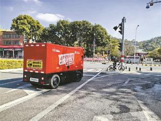 同安正式在开放道路上开展自动驾驶配送测试