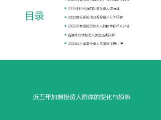 《2025加盟投资人群洞察报告》：“80后”仍是主力、“00后”快速崛起
