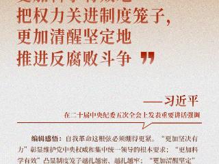 近闻·“中国特色反腐败之路，要坚定走下去”