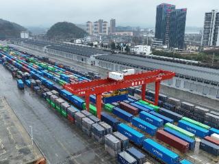 贵阳国际陆港开通以来累计到发货物446万吨