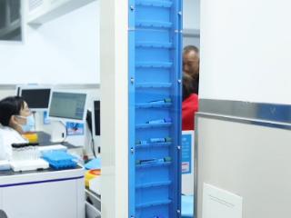 在现场｜随采随传随检，血液标本50秒“飞”到检验科