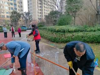 济宁市任城区李营街道桃园社区开展“信用+干干净净迎新年”人居环境整治活动