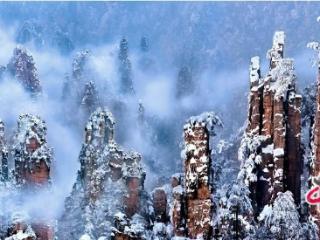 雾凇云海峰林，武陵源壮丽的生态画卷(图)