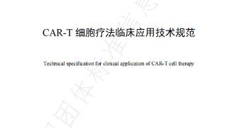 能治疗癌症的CAR-T细胞疗法有了“国家级说明书”！