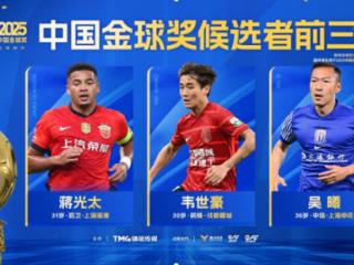 2025中国金球奖各奖项前三名揭晓 U23国足两人入围