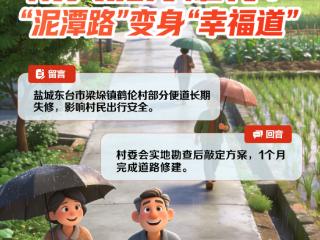 盐城首例！东台鹤伦村道路修建工程入选江苏网上群众工作“暖心事”十佳案例