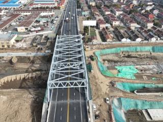 江海河联运枢纽建设攻坚关键节点 双桥枢纽套闸大桥顺利通车
