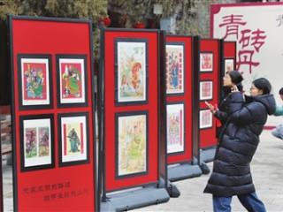 关公主题年画亮相大关帝庙