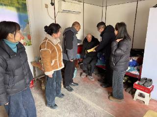 江苏沭阳韩山：桔园村开展“迎新年送温暖”活动