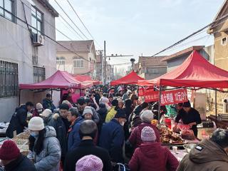 年味浓！青岛即墨鳌山卫海洋大集人气爆棚 山海鲜味一站式购齐